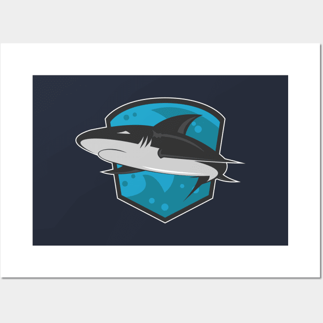 The Shark Wall Art by doctorheadly